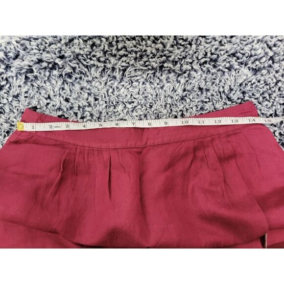 Burgundy skirt with pockets - Picture 5 of 5